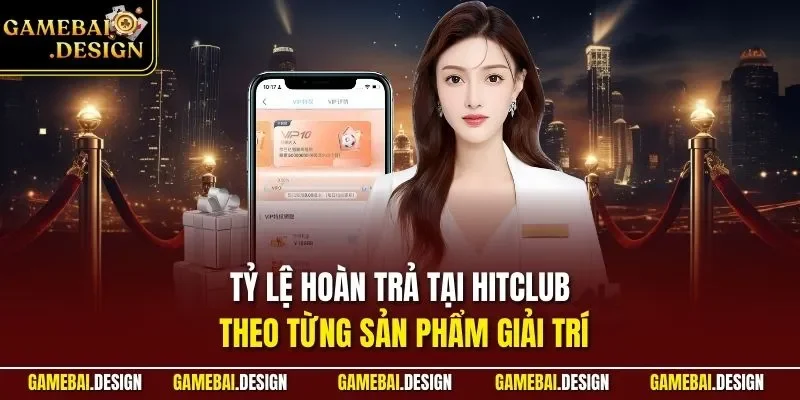 Tỷ lệ hoàn trả tại Hitclub theo từng sản phẩm giải trí